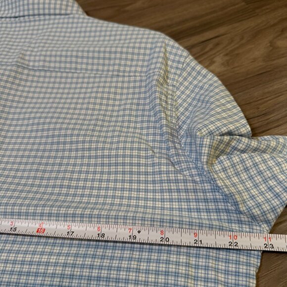 Peter Millar Wes Stretch Nylon Sport Shirt in Light Blue Mens LG Crown Crafted - Picture 10 of 12